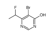 5-bromo-6-(1-fluoroethyl)-1H-pyrimidin-4-one Structure