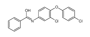 N-[3-chloro-4-(4-chlorophenoxy)phenyl]benzamide Structure