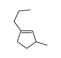 3-methyl-1-propylcyclopentene Structure