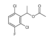 1-(2,6-dichloro-3-fluorophenyl)ethyl acetate结构式