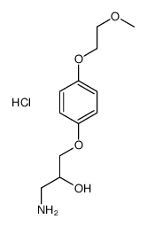 1-amino-3-[4-(2-methoxyethoxy)phenoxy]propan-2-ol,hydrochloride结构式