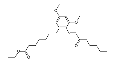 ethyl 7-<3,5-dimethoxy-2-(3-oxo-oct-1-enyl)phenyl>heptanoate Structure