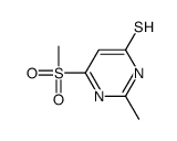 2-methyl-6-methylsulfonyl-1H-pyrimidine-4-thione Structure