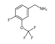 (4-氟-3-(三氟甲氧基)苯基)甲胺结构式