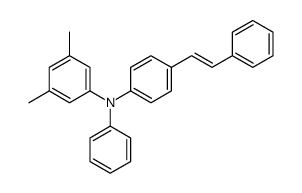 3,5-dimethyl-N-phenyl-N-[4-(2-phenylethenyl)phenyl]aniline Structure