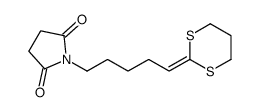 1-[5-(1,3-dithian-2-ylidene)pentyl]pyrrolidine-2,5-dione结构式