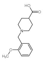 1-(2-甲氧基苄基)哌啶-4-羧酸结构式