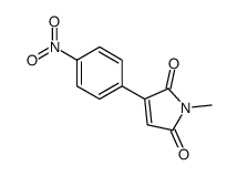1-methyl-3-(4-nitrophenyl)pyrrole-2,5-dione结构式