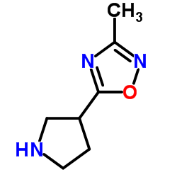3-METHYL-5-PYRROLIDIN-3-YL-1,2,4-OXADIAZOLE Structure