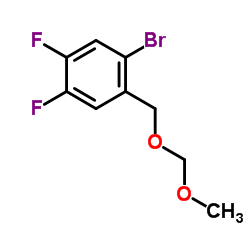 1-Bromo-4,5-difluoro-2-[(methoxymethoxy)methyl]benzene结构式