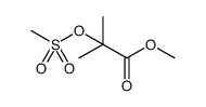 Propanoic acid, 2-methyl-2-[(methylsulfonyl)oxy]-, methyl ester结构式