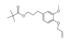 allyl 2-methoxy-4-(3-pivaloyloxypropyl)phenyl ether Structure