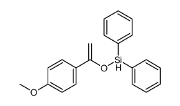 1-(4-methoxyphenyl)ethenoxy-diphenylsilane结构式