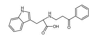 (2R)-3-(1H-indol-3-yl)-2-[(3-oxo-3-phenylpropyl)amino]propanoic acid Structure