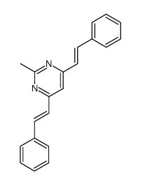 2-methyl-4,6-(E,E)-distyrylpyrimidine Structure