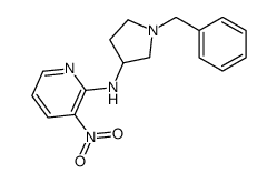 N-(1-benzylpyrrolidin-3-yl)-3-nitropyridin-2-amine结构式