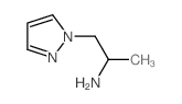 [1-Methyl-2-(1H-pyrazol-1-yl)ethyl]amine结构式
