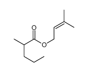3-methylbut-2-enyl 2-methylpentanoate结构式