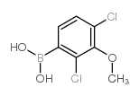 2,4-二氯-3-甲氧基苯硼酸结构式