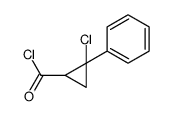2-chloro-2-phenylcyclopropane-1-carbonyl chloride结构式