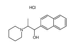 1-Naphthalen-2-yl-2-piperidin-1-yl-propan-1-ol; hydrochloride Structure
