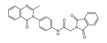 2-(1,3-Dioxo-1,3-dihydro-isoindol-2-yl)-N-[4-(2-methyl-4-oxo-4H-quinazolin-3-yl)-phenyl]-acetamide结构式