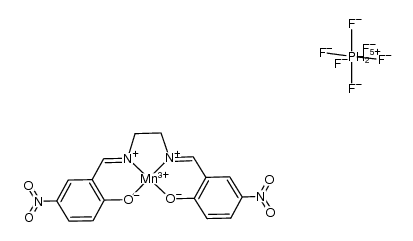 5,5'-dinitro-N,N'-ethylenebis(salicylideneaminato) manganese(III)(hexafluorophosphate)结构式