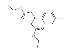 diethyl 3-(4-chlorophenyl)glutarate Structure