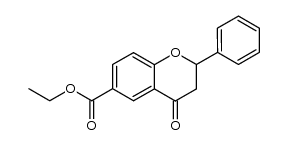 4-oxo-2-phenyl-chroman-6-carboxylic acid ethyl ester Structure