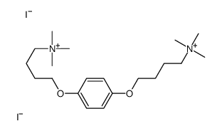 trimethyl-[4-[4-[4-(trimethylazaniumyl)butoxy]phenoxy]butyl]azanium,diiodide Structure