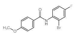 N-(2-Bromo-4-fluorophenyl)-4-methoxybenzamide Structure