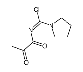 N-(2-oxopropanoyl)pyrrolidine-1-carboximidoyl chloride结构式