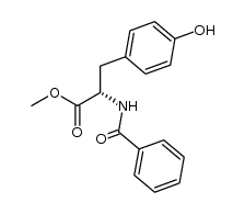 N-benzoyl-L-tyrosine methyl ester结构式
