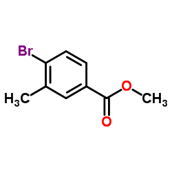 3-溴-4-甲基苯甲酸甲酯结构式