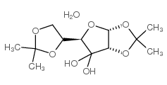 1,2:5,6-O-双异丙叉-Α-D-己呋喃核糖-3-酮水合物结构式