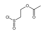 2-chlorosulfinylethyl acetate Structure