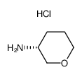 (R)-四氢-2H-吡喃-3-胺盐酸盐结构式