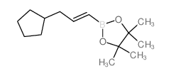 反式-3-环戊基-1-丙烯基硼酸频那醇酯结构式