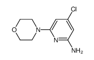 4-chloro-6-morpholin-4-yl-pyridin-2-amine Structure