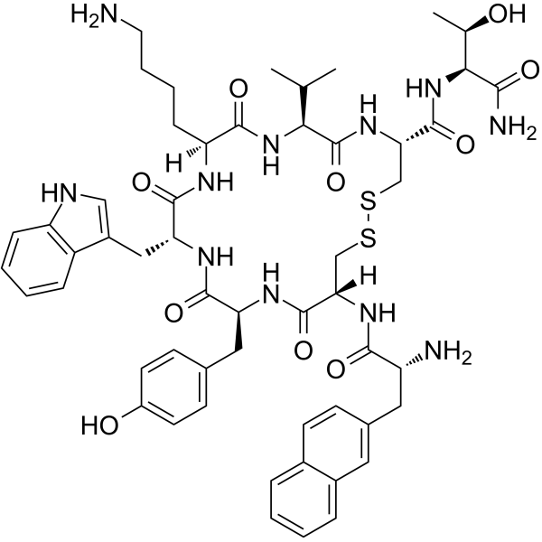 Lanreotide acetate salt structure