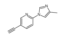 5-ethynyl-2-(4-methyl-1H-imidazol-1-yl)pyridine Structure