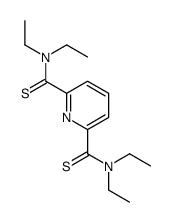 2-N,2-N,6-N,6-N-tetraethylpyridine-2,6-dicarbothioamide Structure