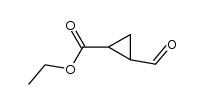Cyclopropanecarboxylic acid, 2-formyl-, ethyl ester, (1S-trans)- (9CI)结构式