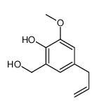 2-(hydroxymethyl)-6-methoxy-4-prop-2-enylphenol结构式