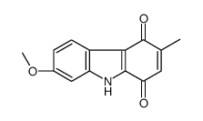 7-methoxy-3-methyl-9H-carbazole-1,4-dione结构式