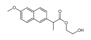 2-hydroxyethyl 2-(6-methoxynaphthalen-2-yl)propanoate结构式