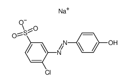 Sodium; 4-chloro-3-(4-hydroxy-phenylazo)-benzenesulfonate Structure