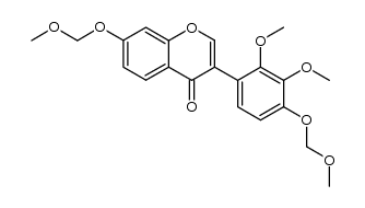 2',3'-Dimethoxy-4',7-bis(methoxymethoxy)isoflavon结构式