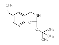 (4-碘-5-甲氧基吡啶-3-基)-甲基氨基甲酸叔丁酯结构式