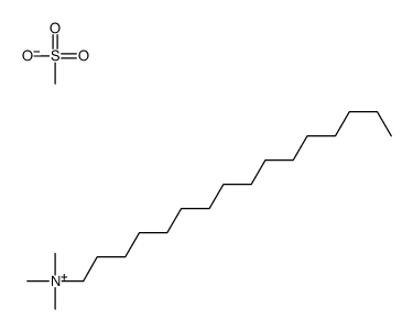 hexadecyl(trimethyl)azanium,methanesulfonate Structure